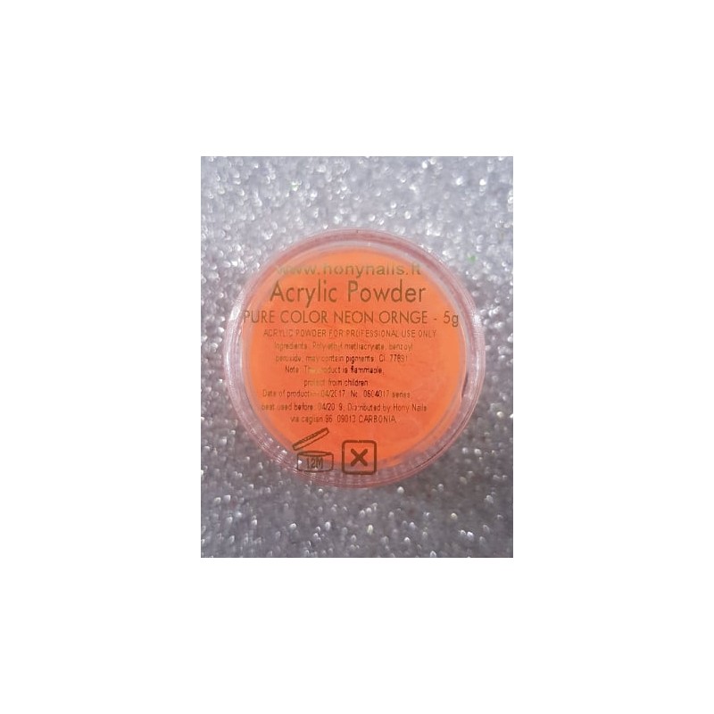 Polveri acriliche colorate Neon Orange - 5gr