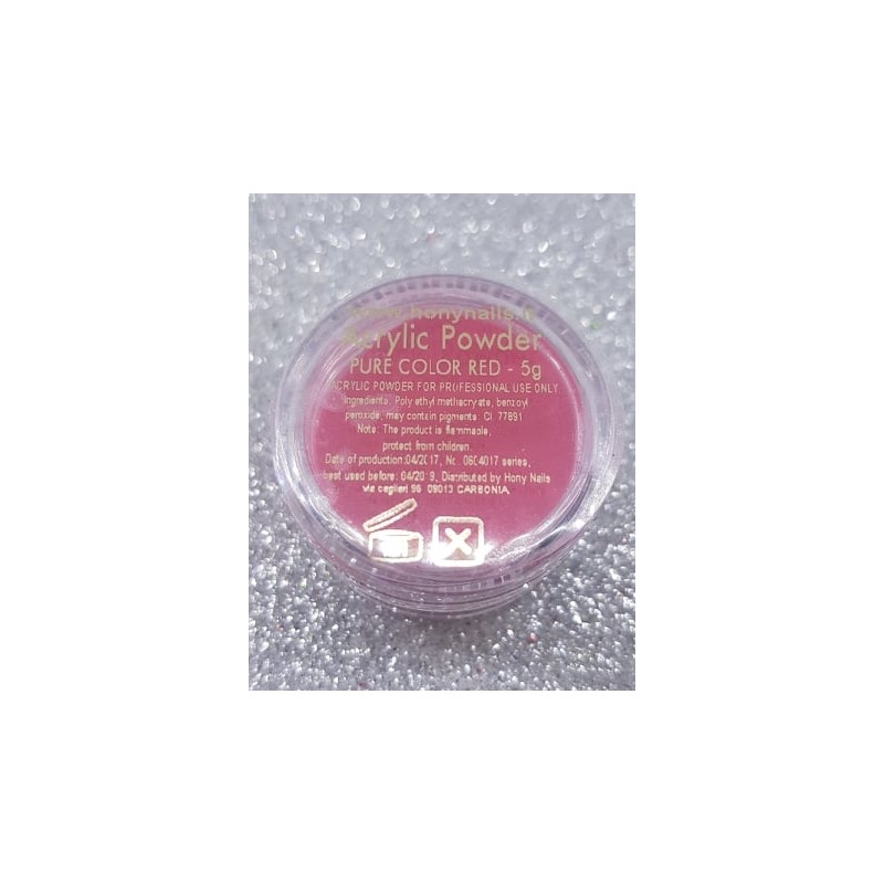Polveri acriliche colorate Pure Red - 5gr