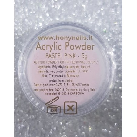 Polveri acriliche colorate Pastel pink- 5gr