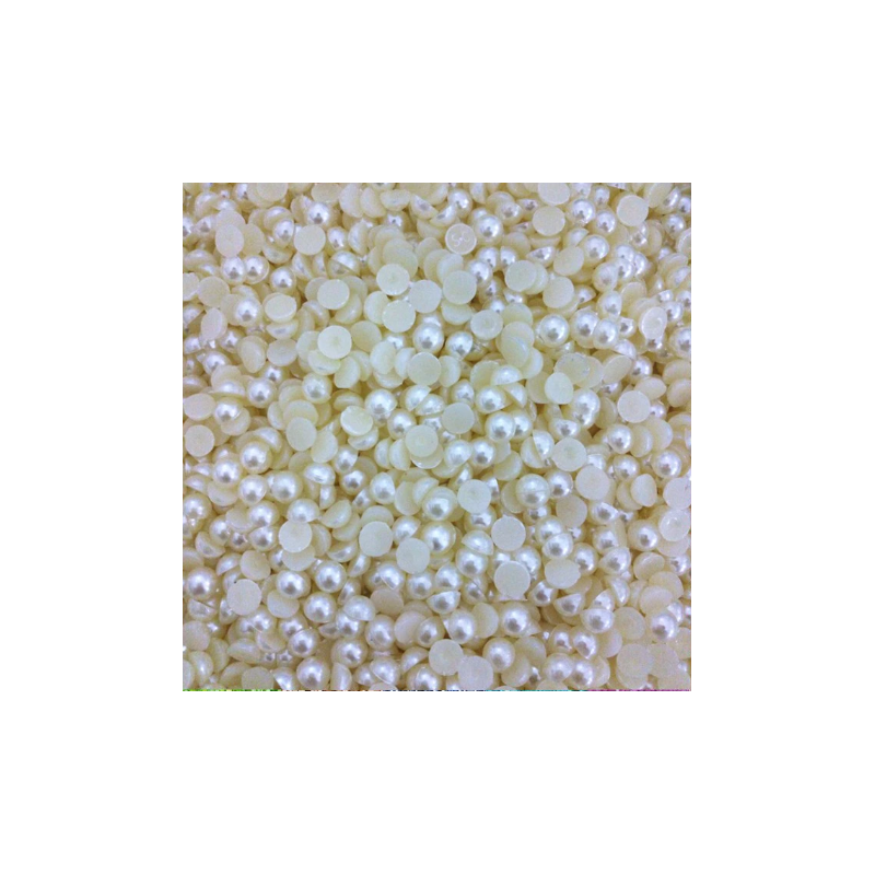 Perle nail art avorio