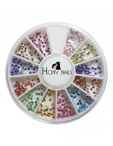 Brillantini nail art multicolor