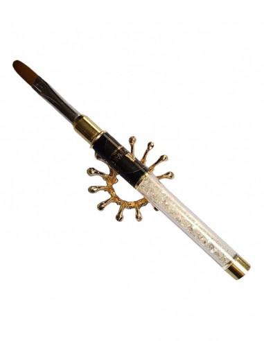 Poggia pennelli corona oro