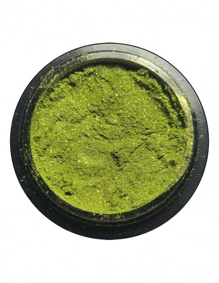 Polvere specchio verde acido 18