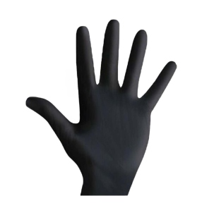 Guanti nitrile neri XS 100pz