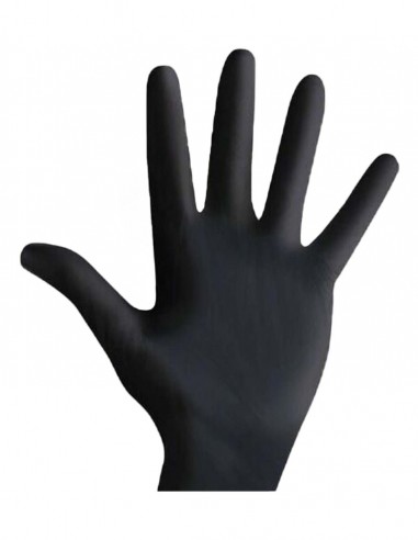 Guanti nitrile neri XS 100pz