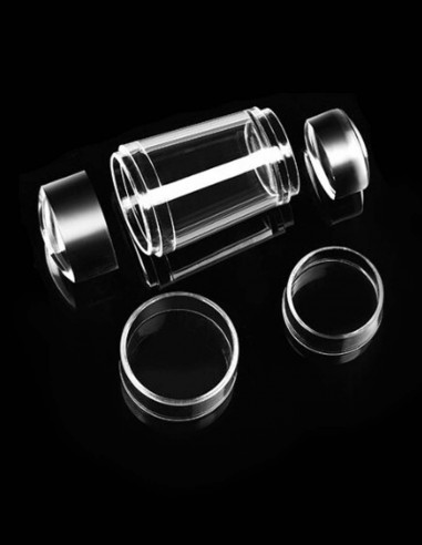 Timbro doppio in silicone trasparente per stamping