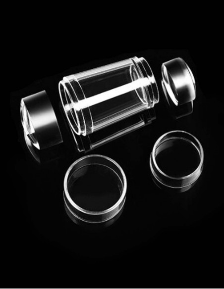 Timbro doppio in silicone trasparente per stamping
