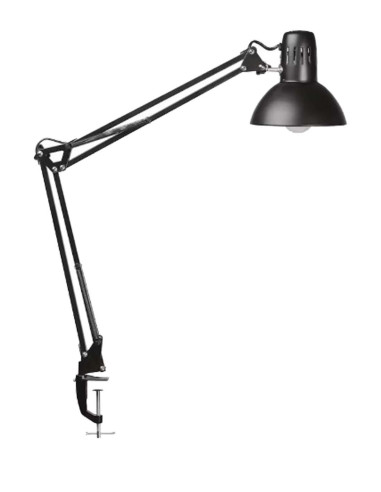 Lampada da tavolo con morsetto