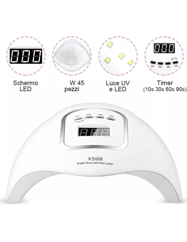 Lampada UV/LED SUN X5 MAX 180W