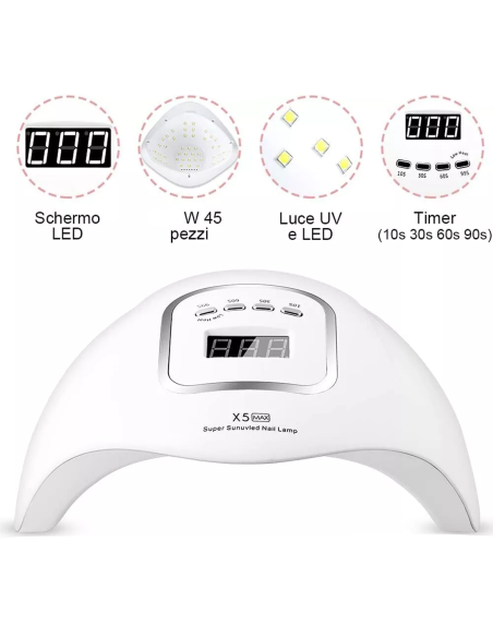 Lampada UV/LED SUN X5 MAX 180W