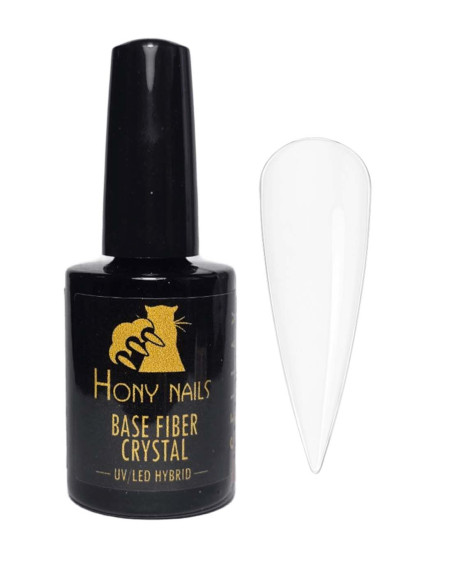 Base Fiber Crystal – Base Rinforzata Trasparente con Microfibre 10 ml