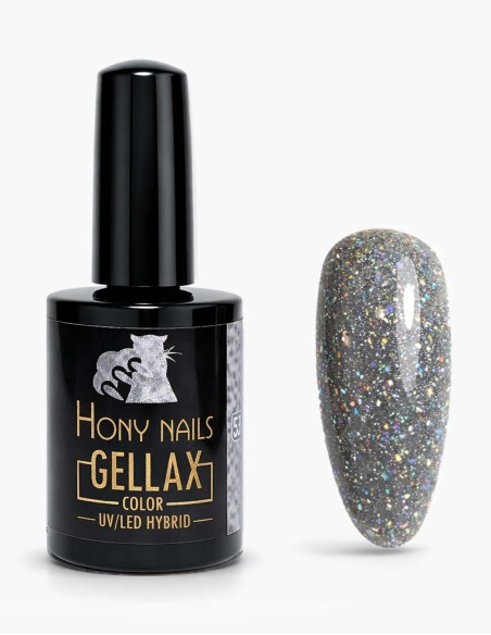 Smalto Semipermanente Hony Nails TPO Free colore Vanity Ice – argento glitter luminoso e brillante