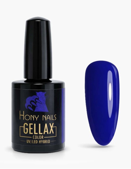 Smalto semipermanente blu intenso Mikonos Blue 129 – Hony Nails