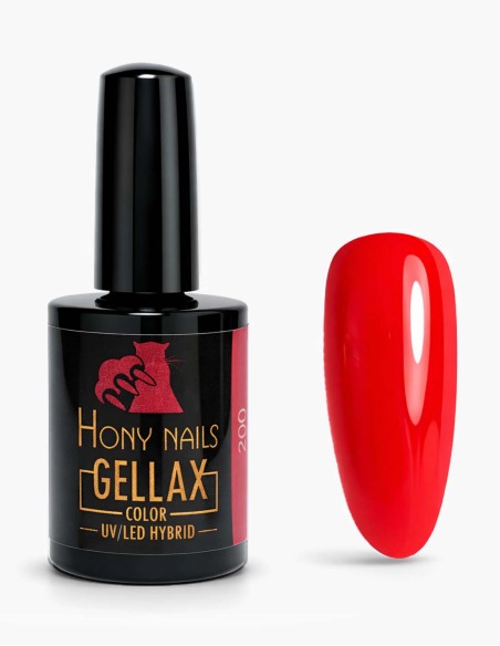 Smalto semipermanente rosso intenso Rouge Amour 200 – elegante, femminile e resistente fino a 4 settimane.