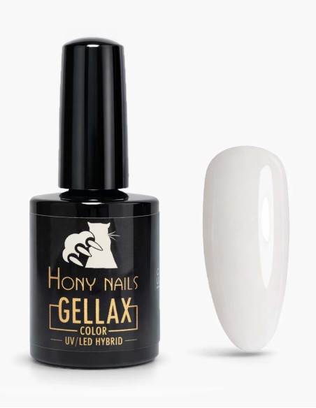 Smalto Semipermanente Hony Nails – My Fair 459, bianco puro e luminoso.