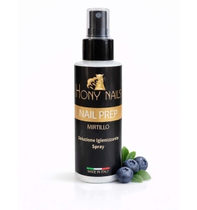 Nail Prep Mirtillo 100 ml Hony Nails soluzione igienizzante spray professionale Made in Italy con mirtilli