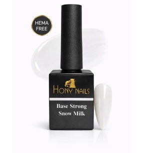 Base Strong Snow Milk 12 ml Hony Nails bianco lattiginoso rinforzante Made in Italy