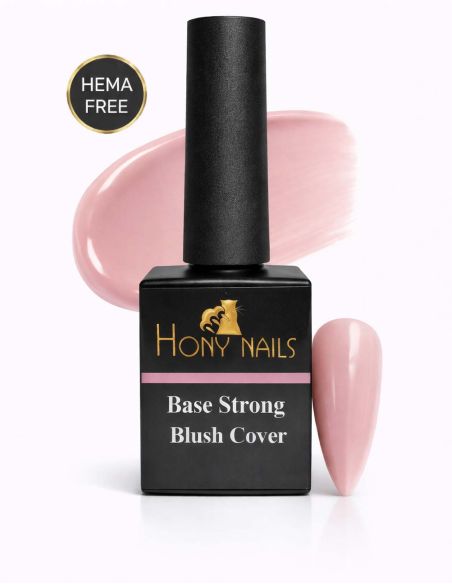 Base Strong Blush Cover HEMA free 12ml Made in Italy Hony Nails