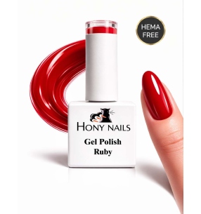 Gel Polish Ruby 12 ml HEMA Free Made in Italy Hony Nails rosso classico brillante professionale