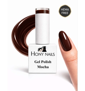 Gel Polish Mocha 12 ml HEMA Free Made in Italy Hony Nails marrone intenso professionale