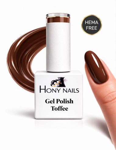Gel Polish Toffee 12 ml HEMA Free Made in Italy Hony Nails marrone caramello professionale