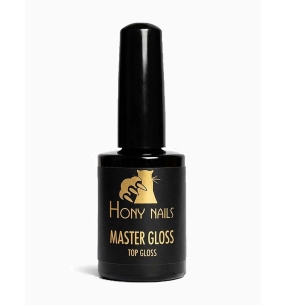 Top coat Master Gloss 10 ml con dispersione Hony Nails – sigillante protettivo con filtri UV ideale per colori chiari