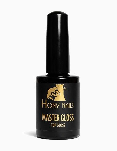 Top coat Master Gloss 10 ml con dispersione Hony Nails – sigillante protettivo con filtri UV ideale per colori chiari