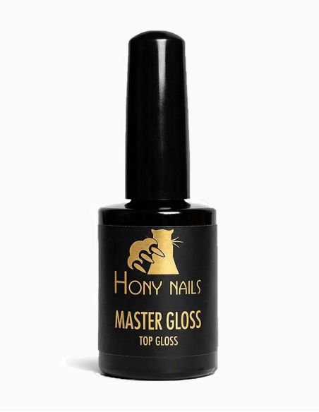Top coat Master Gloss 10 ml con dispersione Hony Nails – sigillante protettivo con filtri UV ideale per colori chiari