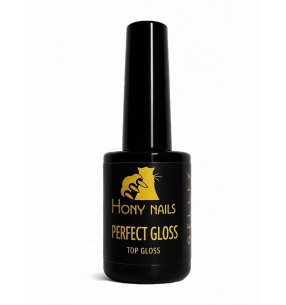 Top coat Perfect Gloss 14 ml Hony Nails – lucido con dispersione senza filtri UV ideale per colori scuri