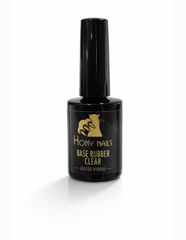 Base rubber clear Hony Nails UV LED per unghie professionali – base elastica autolivellante trasparente