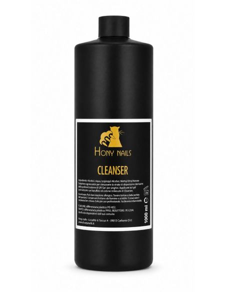Flacone Cleanser Hony Nails 1000 ml soluzione sgrassante professionale per gel unghie