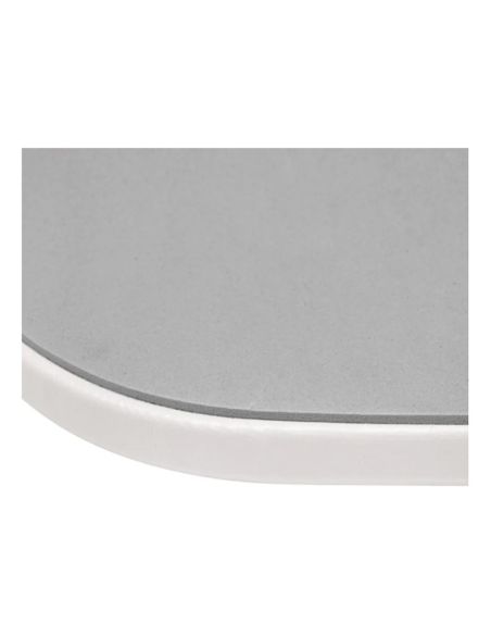 Poggia gomito bianco per manicure professionale visto sotto