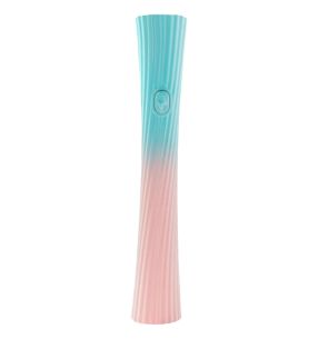 Mini lampada LED UV portatile per unghie rosa e turchese con scatola 2