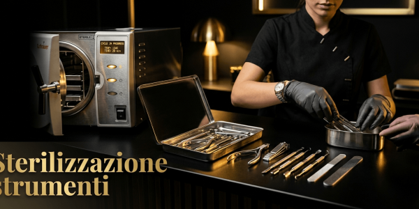 Manutenzione strumenti onicotecnica: pulizia, sterilizzazione e controllo lampade