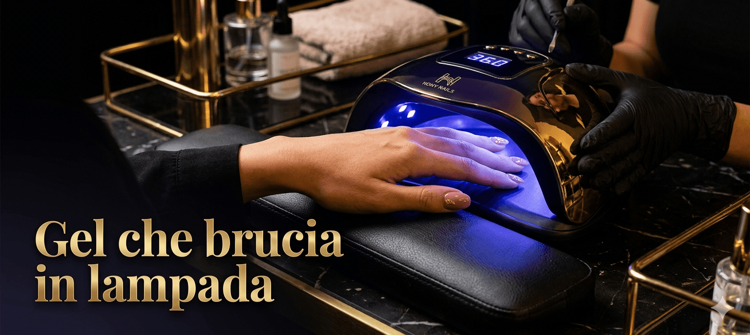 Perché il gel scotta o brucia in lampada? Cause reali e soluzioni sulla polimerizzazione