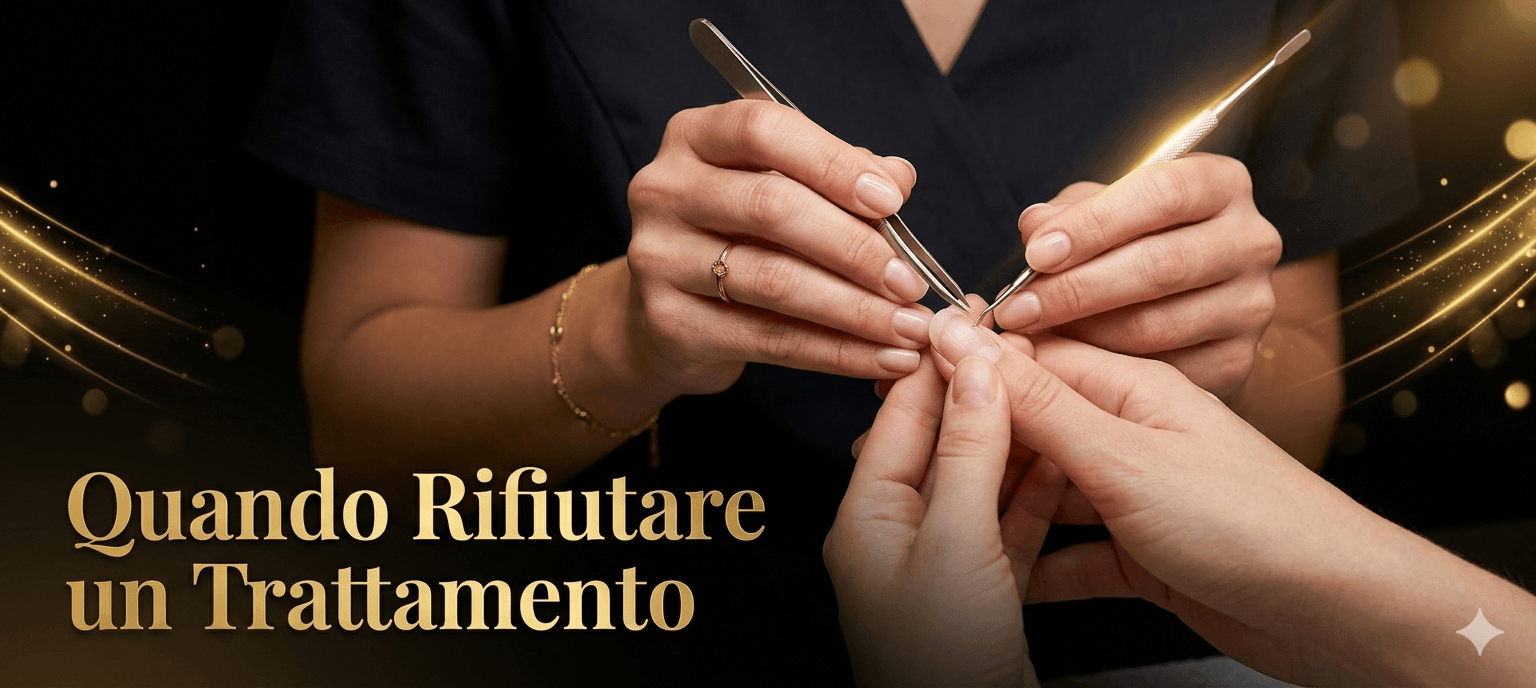 Quando rifiutare un trattamento unghie: rischi sanitari e responsabilità professionale