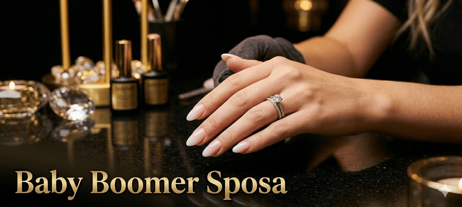 Baby boomer per le unghie da sposa: come fare la sfumatura perfetta